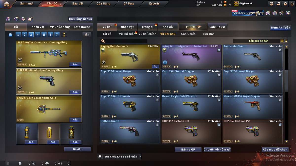 shop acc cf uy tin gia re